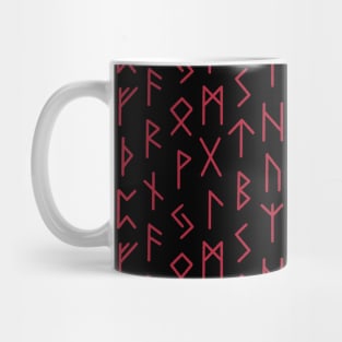 Runes Red Mug